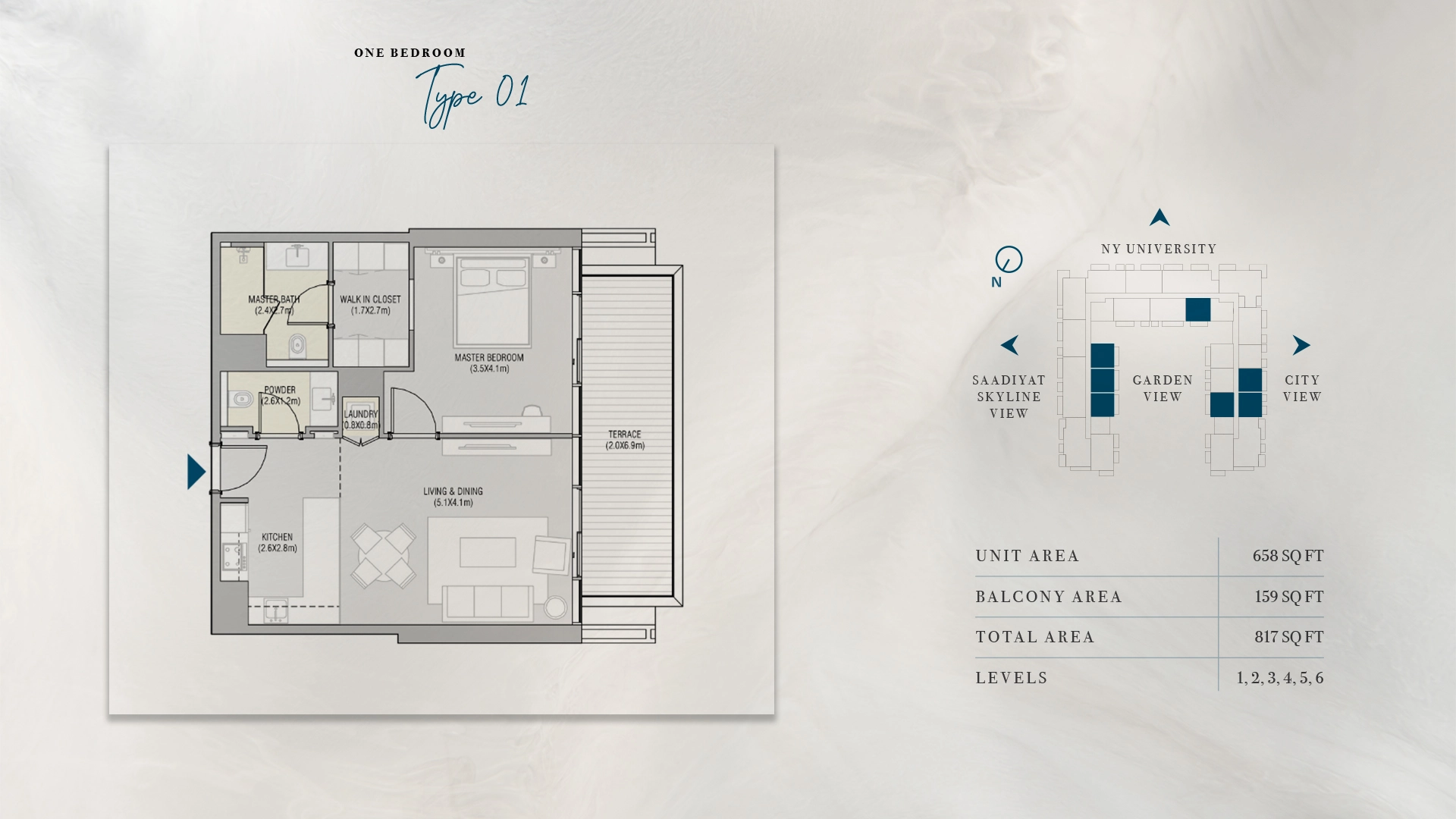 1 BR - Type A